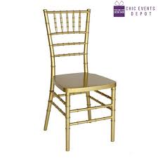 gold resin chiavari chair chic events