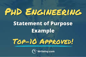 Phd Engineering Statement Of Purpose