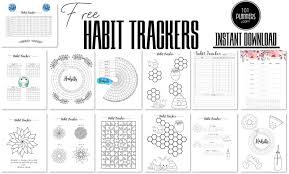 free habit tracker template