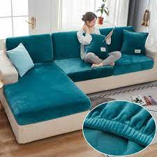 Velvet Sofa Seat Covers Living Room