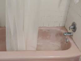 orange stains in shower surrounds