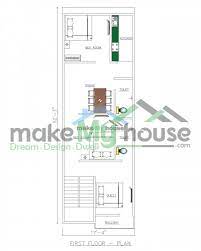 Buy 17x52 House Plan 17 By 52 Front