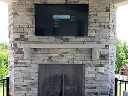 Over Fireplace Tv Installation On The