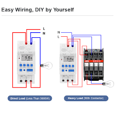 Timer and contactor r relay diagram. Sinotimer Brand Microcomputer Electronic Weekly Programmable Digital Timer Switch Time Relay Control 220v Ac 16a Din Rail Mount Relay Module Switch Unitrelay Network Aliexpress