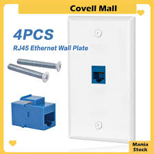 4pcs Cat6 Ethernet Wall Plate
