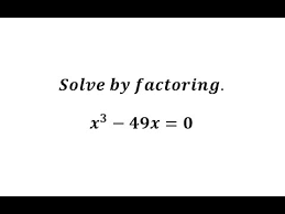 Solve A Basic Cubic Equation By