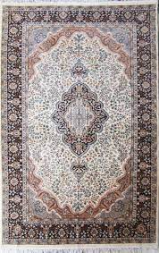 9 by 6 wool silk carpet for living and