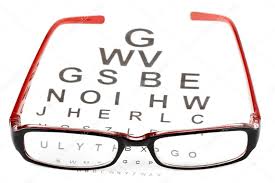 Reading Glasses With Eye Chart Stock Photo Doomu 8638622