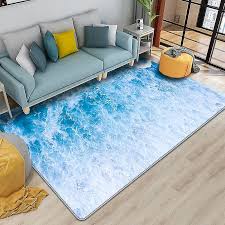 3d floor mat for kitchen waves beach