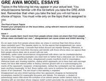 Download Gre Essays Examples   haadyaooverbayresort com    Score gre analytical writing score