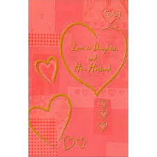 Freedom Greetings Gold Heart Outlines Daughter Valentines Day Card