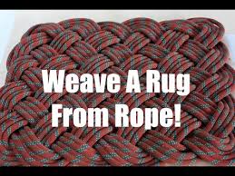 time lapse of weaving a rope rug you