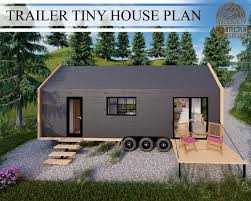 32 Trailer Tiny House Plan 288 Sq Ft