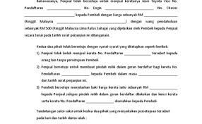 Download as docx, pdf, txt or read online from scribd. Surat Perjanjian Jual Beli Kereta A Cute766