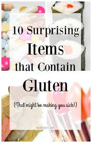 10 surprising items that contain gluten