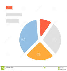 Pie Chart Flat Illustration Stock Vector Illustration Of