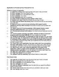 Poor Person Application Fill Online Printable Fillable