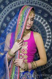 female model in ethnic indian costume