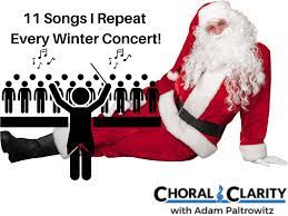 the 11 winter choir concert songs i