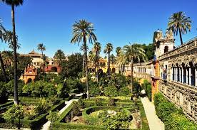 alcazar gardens seville spain