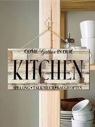 Funny Kitchen Wooden Hanging Wall Sign