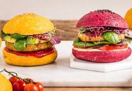 Coloured Burger Buns gambar png