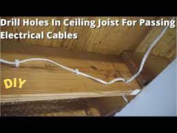 how to drill holes in joist and p