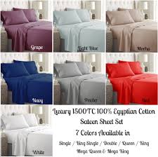 luxury 1500tc egyptian cotton sheet set