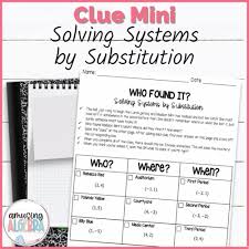 Substitution Clue Mini Mystery Activity