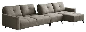 divani casa kenton modern gray fabric