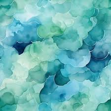 blue green ombre fabric wallpaper and