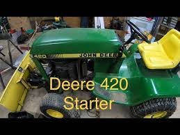 john deere 420 starter replacement