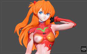 STL file ASUKA PLUG SUIT EVANGELION SEXY NAKED NUDE GIRL STATUE CUTE PRETTY ANIME  CHARACTER 3d print・3D printable model to download・Cults