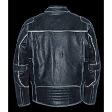 Milwaukee Leather Mens Vintage Distressed Triple Vented Jacket