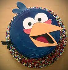 Blue Angry Bird birthday cake | Angry birds birthday cake, Bird birthday,  Celebration cakes