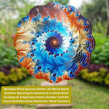 Mandala Wind Spinner Kinetic 3d Weird