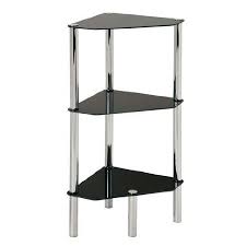 steel 3 tier corner table shelf unit