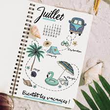 Page De Garde Cahier Dessin Du Mois - Aladine - Bullet Journal 📔 Inspiration page de garde pour le mois de  Juillet 😍 | Facebook