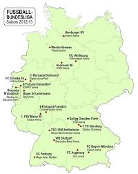 Anything you could add would be appreciated here. Locations Of The 2012 13 Fussball Bundesliga Teams German Football League Germany Bayern Munchen