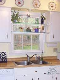 Diy Glass Window Shelves Kitchen