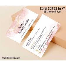 makeup artist visiting card design cdr