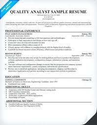 Elegant Quality Assurance Analyst Resume Sample And Call Center