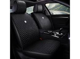 Luxury Black Leather Car Seat Cover