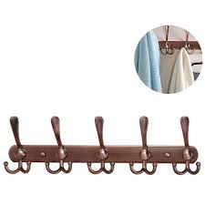 Long Wall Coat Rack 5 Tri Hooks For