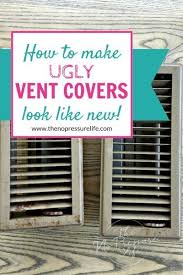 how to paint metal vent covers so they