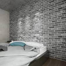 Art3dwallpanels Stone Ash 27 5 In X 27 5 In Faux Brick 3d Wall Panels L And Stick Foam Wallpaper Interior Wall 52 5 Sq Ft Case