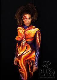 body painting artist riina laine