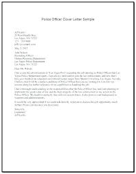 Sample Cover Letters For Law Enforcement Jobs Police Letter No