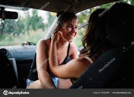 Lesbian in a car