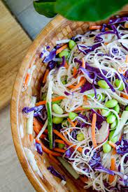 cold asian noodle salad with sesame